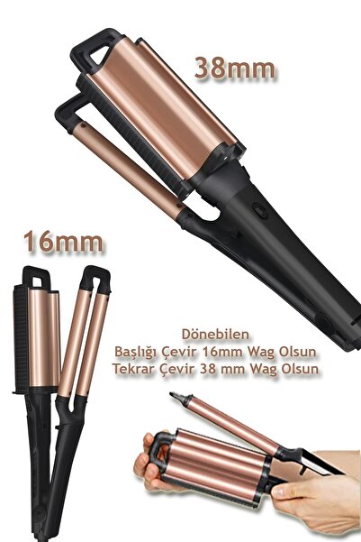 Shibowavy 2in1 Wag Tongs (WITH 2 ADJUSTABLE SPINNING HEADS 16MM THIN BUCKLE & 38MM IRY WAVE)