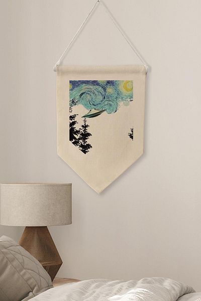 Postifull Σειρά τέχνης Van Gogh - Διακόσμηση τοίχου Pinterest με μπαλκόνι, κάλυμμα τοίχου με κρεμαστό καρτέλα NO:450