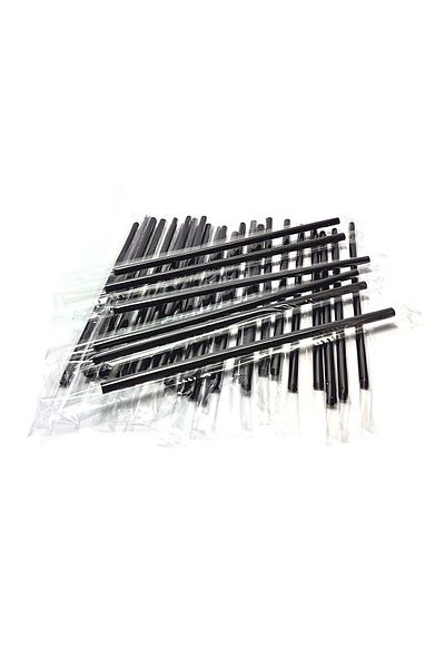 MOTİFİLLA Frozen Straw with Gelatin (Black) 100 Pieces