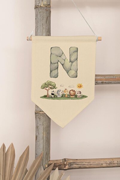 Postifull Decor pentru camera copiilor, ornament de perete, decor din lemn pe...