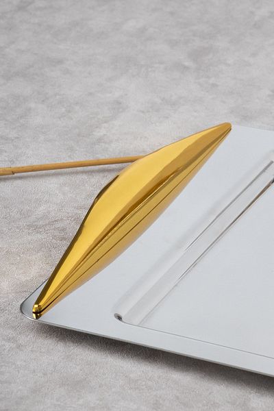 Nehir Kuzey Gold 18/10 Stainless Steel Tea Coffee Serving Tray