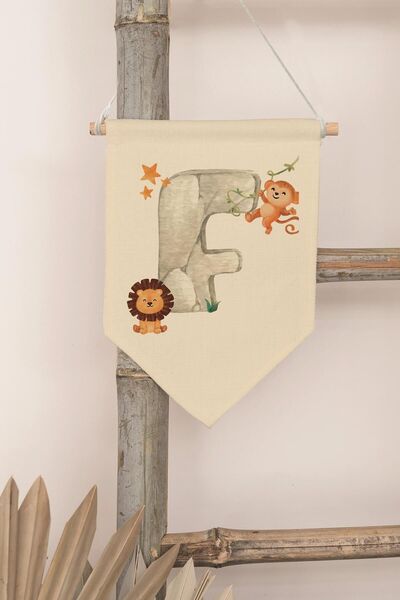 Postifull Decor pentru camera copiilor, ornament de perete, decor din lemn pe...