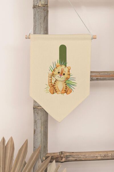 Postifull Decor pentru camera copiilor, ornament de perete, decor din lemn pe...