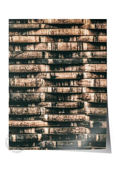 Postifull Poster rustic fără ramă, pictură nordică maro, NR:75 Fotografie cu ...