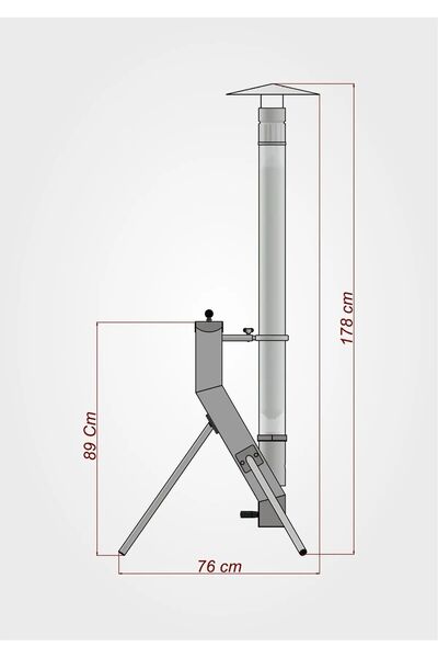 sohe Pelet Sobası Bacasız Füze Model