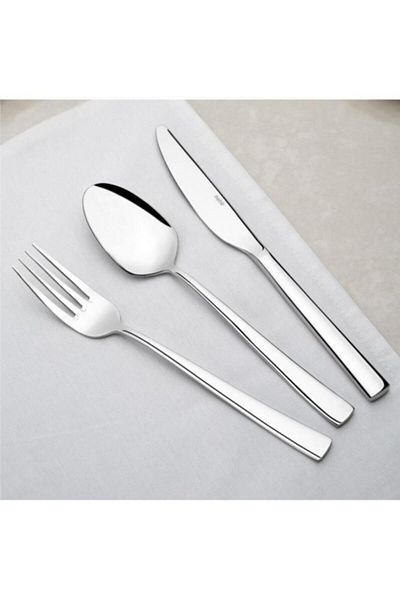 Nehir Deniz Sade 36 Piece Fork Spoon Knife Set with Cardboard Box