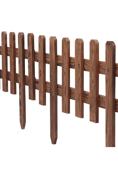 iAhşap 100x40 cm Bahçe Çiti, Çim Çiçek Bahçesi Ahşap çiti, Peyzaj yolu Çiti, ...