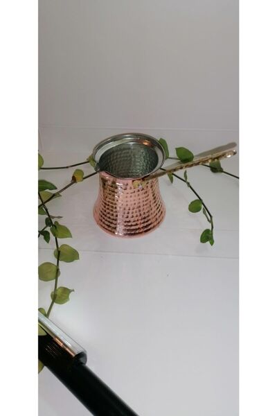 Hançer bakırcılık Tek Kişilk Bakır Kahve Cezvesi