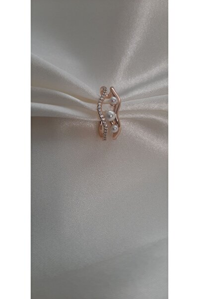 shesra Vip Zirkon Taşlı İnci Detaylı Earcuff