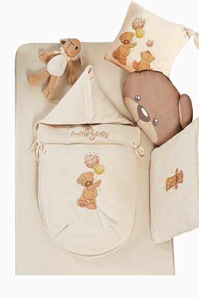 tinylamb Fluffy Bear Organik Pamuk Penye Ana Kucağı 0-4 Aylık