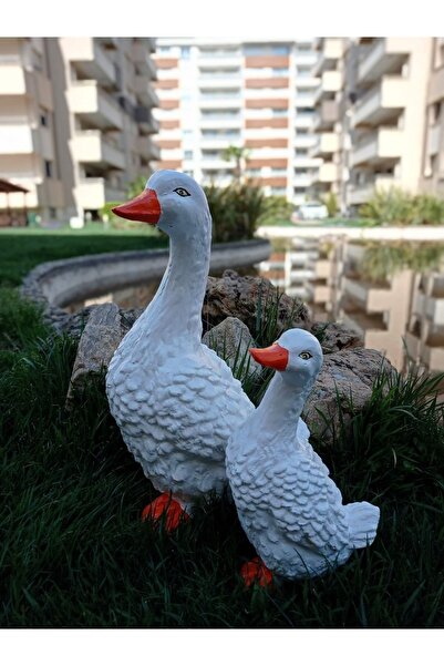 BilgeCe hoMe Ördek Ailesi Bahçe Heykeli, Ördek Bahçe Heykeli, Alçı Heykel