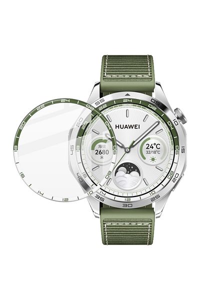 Nezih Case واقي شاشة معزز لساعة Huawei Watch GT4 مقاس 46 مم من Ppma Pet