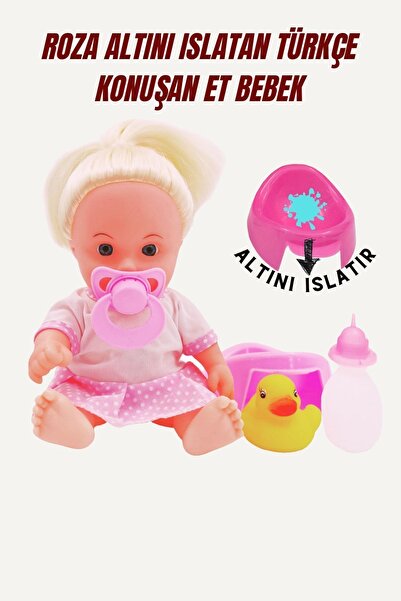 Global Toys Sarı Saçlı Altını Islatan Konuşan Et Bebek