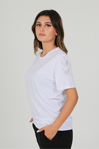 hummel White Crew Neck Cotton Armin T-shirt