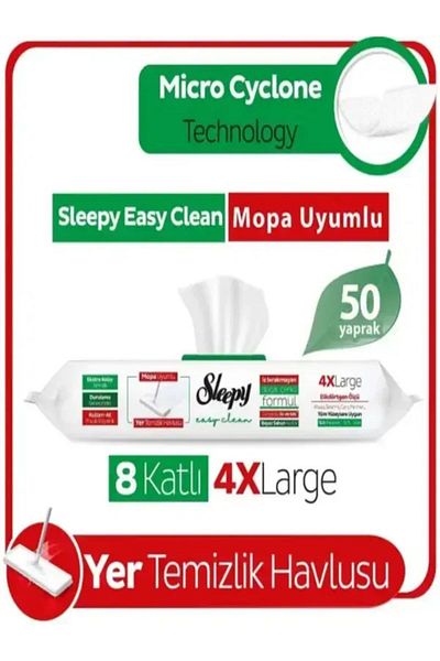 Sleepy 50 Pieces Rectangular Size Mopa Compatible Floor Cleaning Towels