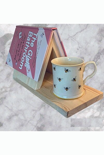 Tiydem Kitap Sayfası Tutucu Standı, Bardak Tutuculu Ahşap Üçgen Ayraç,  Masa ...