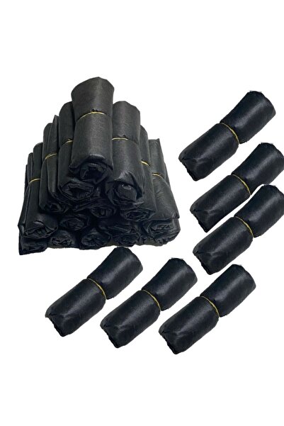 Lina tekstil tasarım Siyah Sedye Örtüsü 10 Lu Paket Tek Kullanımlık Sedye Ört...