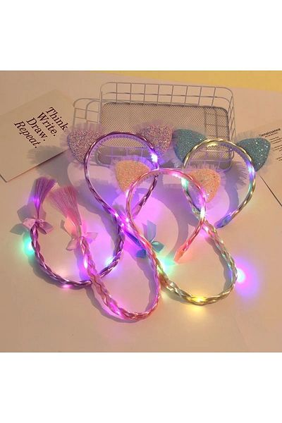 Meyra Accessories Cute Girl's Elsa Braided Light Crown