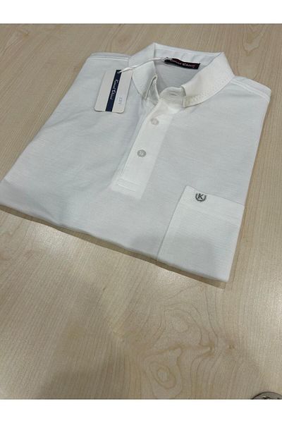 KEMAL EKİNCİ Men's Quality T-Shirt - with Buttons and Pockets