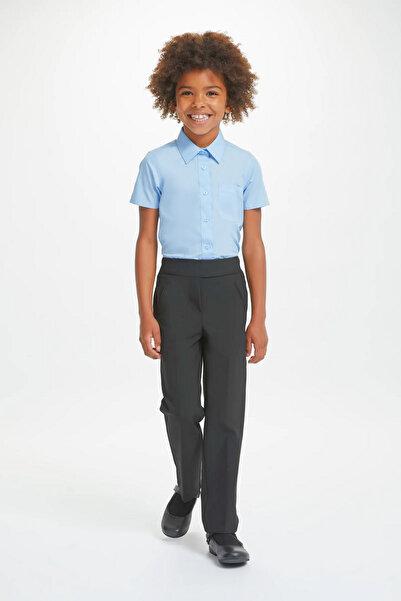 YAKAMEL Smoked Lycra Children's School Pants - Flexible Waist Quality Fabric