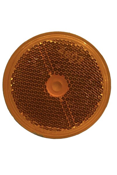 gcstore عاكس بلاستيكي أصفر عالي الجودة - برغي دائري، قافلة/شاحنة/مقطورة عين ا...