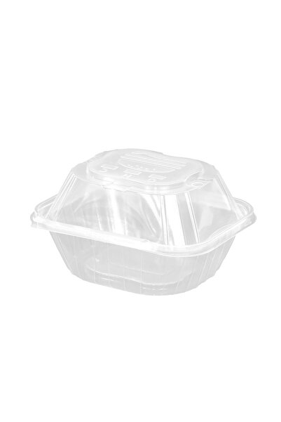 Özge Plastik Koruma Kilitli Hamburger Kabı - 300 Adet