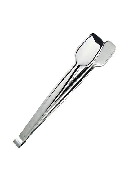 HAZARPAZAR 30 Cm Stainless Steel Grill - Frying and Serving Tongs