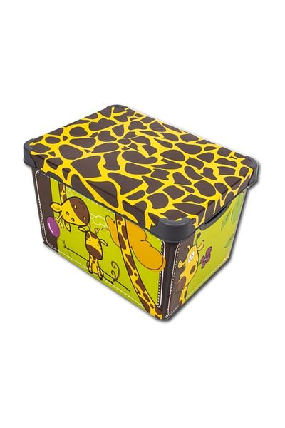 QUTU Διακοσμητικό κουτί αποθήκευσης Style Box Giraffe Pattern 20 L