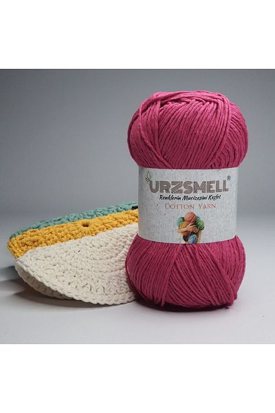 urzsmell Cotton Knitting Thread 100gr, 200m - Hand Knitting Thread