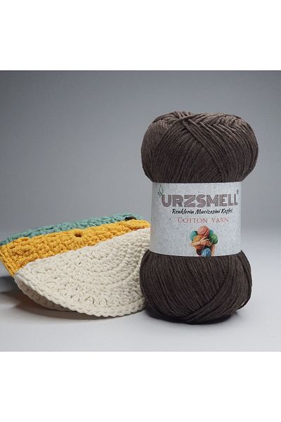 urzsmell Cotton Knitting Thread 100gr, 200m - Hand Knitting Thread