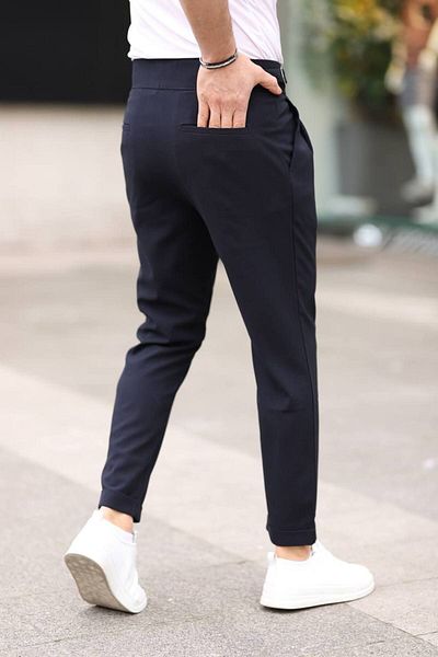 BYATA MENS STYLE MEN'S ITALIAN CUT HIGH WAIST FABRIC PANT