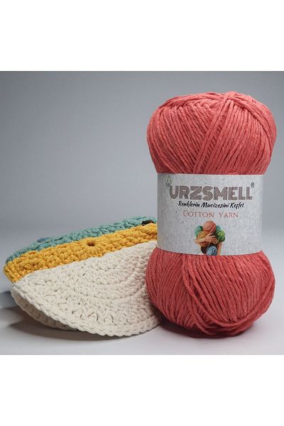 urzsmell Cotton Knitting Thread 100gr, 200m - Hand Knitting Thread