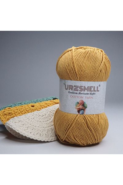 urzsmell Cotton Knitting Thread 100gr, 200m - Hand Knitting Thread