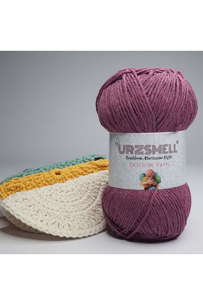 urzsmell Cotton Knitting Thread 100gr, 200m - Hand Knitting Thread