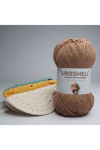 urzsmell Cotton Knitting Thread 100gr, 200m - Hand Knitting Thread
