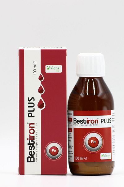 Valens Bestiron Plus 100mL - Natural Grape Molasses Iron Supplement, Maxifer Drops 50mL