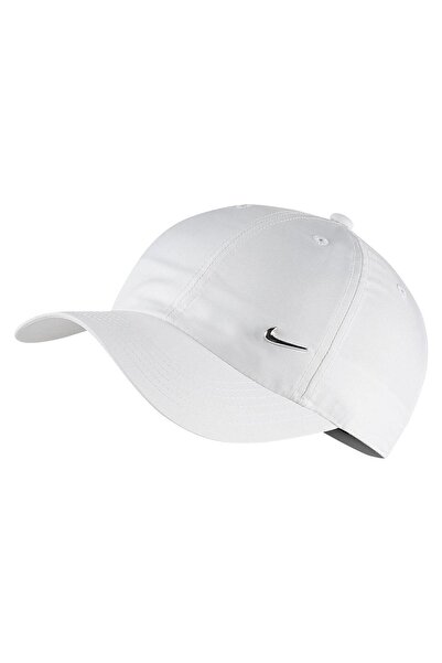 Nike Y Nk H86 Кепка металева Swoosh Kids White Hat - Av8055-100