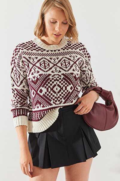 Bianco Lucci Jacquard Women's Sweater - Model 20246194