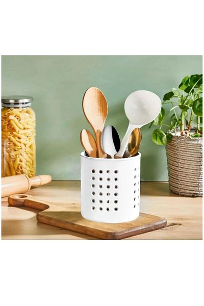 em safir New Generation Black Upright Spoon Holder Organizer - Countertop Serving Stand