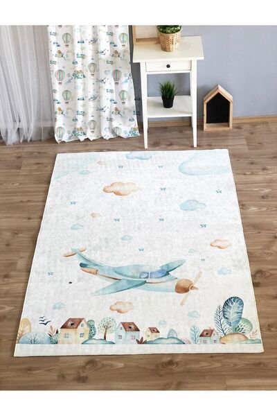 Evmila Baskılı 7mm Kalınlıkta Çocuk Halısı