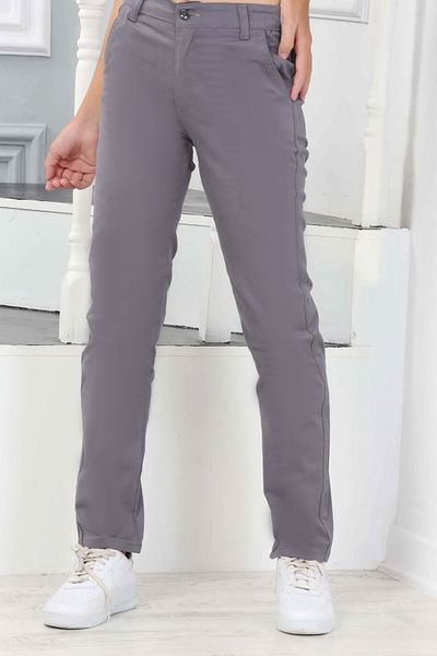 Asortix Cotton BelteD Trousers for Back to School