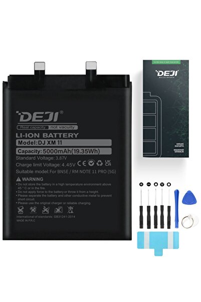 Deji Xiaomi Redmi Note 11 Pro 5G / Poco X4 Pro Uyumlu Mucize Batarya BN5E