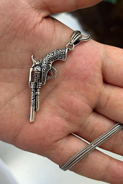 cheetahquality Tabanca 925 Ayar Gümüş Özel Yapım Erkek Kolyesi