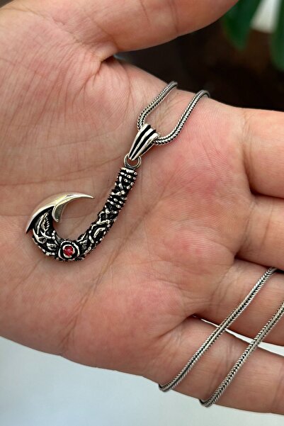 cheetah quality Akrep Kuyruğu 925 Ayar Gümüş Özel Yapım Erkek Kolyesi