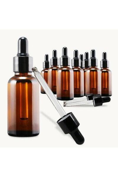 Güvenç Ambalaj 100ml Amber Dropper Damlalıklı 5'li Paket