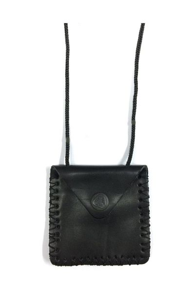 RoseRoi Empty Leather Cevşen Container Case Hanger Necklace Rectangular Large Size 7X7 cm