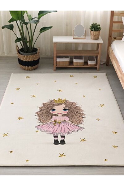 Evmila Prenses Desenli Bebek Ve Çocuk Halısı