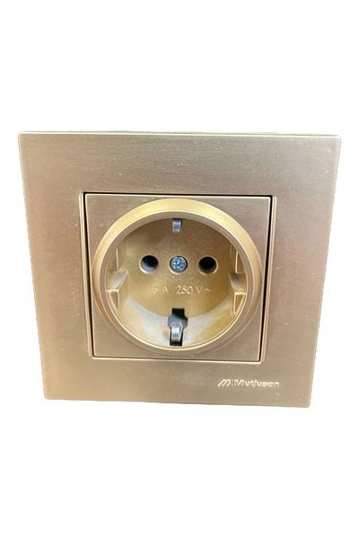 Mutlusan Rita Antique Gold Grounded Socket