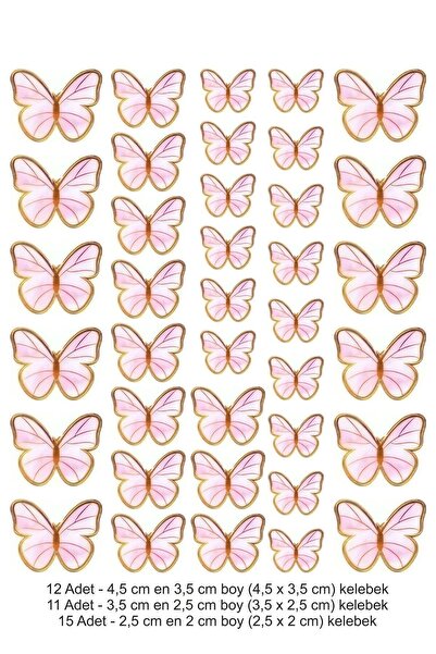 printiks كعكة ورقية صالحة للأكل كب كيك طباعة ورقية صالحة للأكل مع صورة فراشة وردية