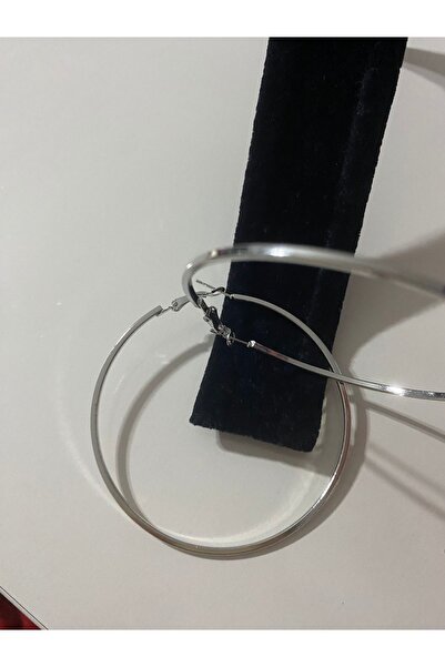 Nilperi takı أقراط دائرية كبيرة الحجم من الفولاذ المقاوم للصدأ 316 لون فضي أق...